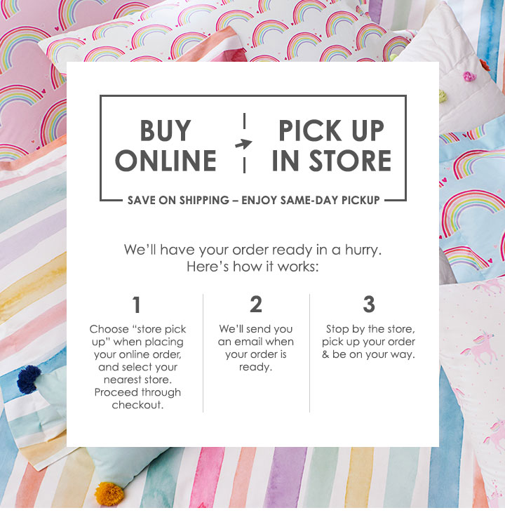 Buy Online Pick Up In Store Faqs Pottery Barn Kids