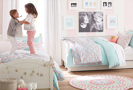 Twin Clearance Shared Room Rainbow Pottery Barn Kids