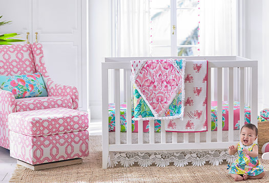 lilly pulitzer crib skirt