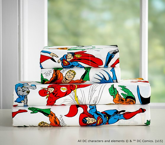 Justice League™ Sheet Set | Pottery Barn Kids