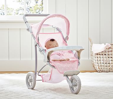 pottery barn double doll stroller