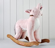 lamb plush nursery rocker