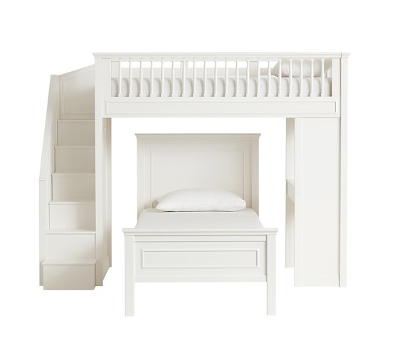 fillmore stair loft bed & lower bed set