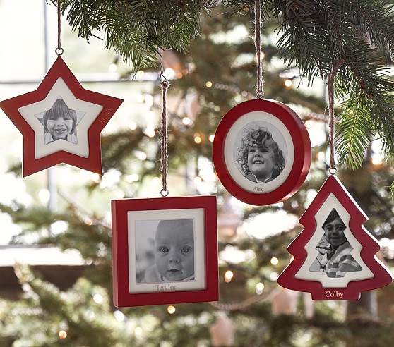 Red Frame Ornaments | Pottery Barn Kids