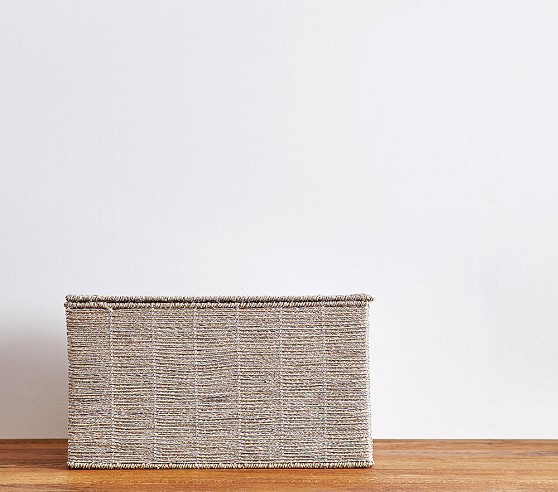 silver rope toy chest