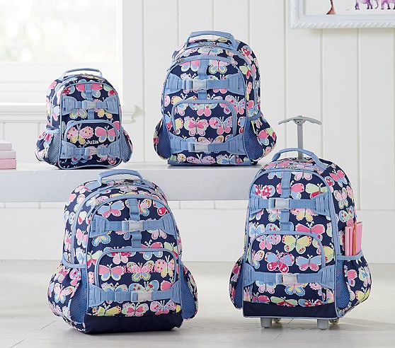 Mackenzie Tropical Butterfly Backpacks | Pottery Barn Kids