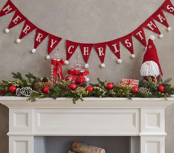 Merry Christmas Bunting Garland | Pottery Barn Kids