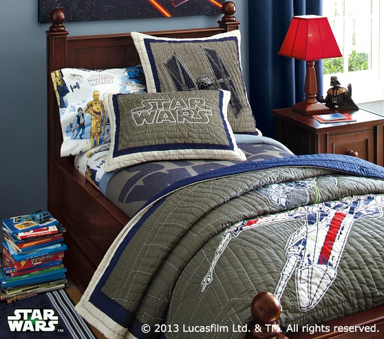 Star Wars™ X-wing™ & TIE Fighter™ Quilt | Pottery Barn Kids