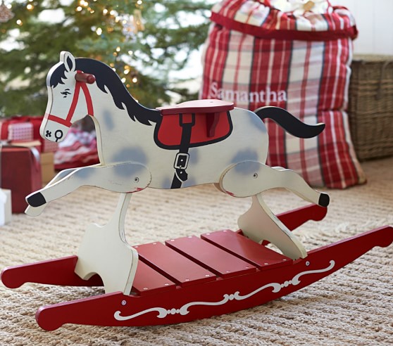 pottery barn horse rocker