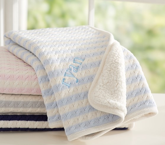 pottery barn teddy blanket