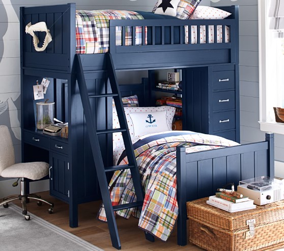 Camp Twin Bunk System & Twin Bed Set | Pottery Barn Kids