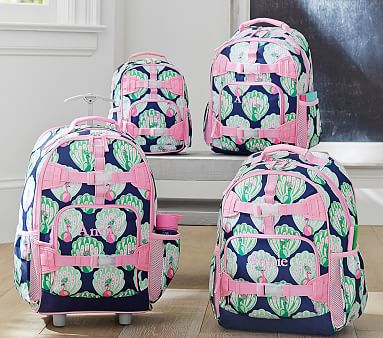 Mackenzie Navy Peacock Backpacks | Pottery Barn Kids