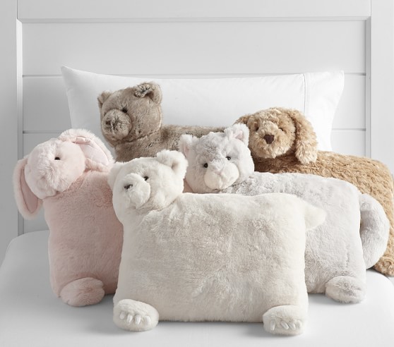 Faux-Fur Animal Decorative Pillows | Pottery Barn Kids