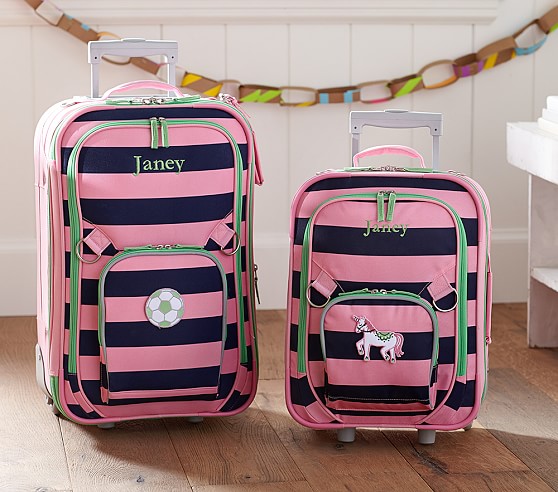 girls pink luggage