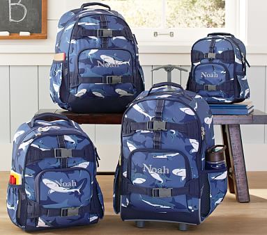 Mackenzie Blue Shark Backpacks | Pottery Barn Kids