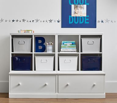 Cameron 2 Cubby & 2 Drawer Base Storage System | Pottery Barn Kids