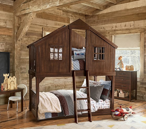 Tree House TwinOverTwin Bunk Bed  Pottery Barn Kids