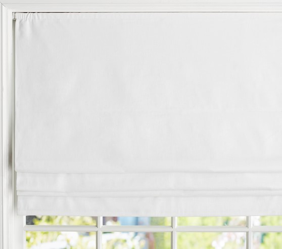 Linen Cordless Blackout Roman Shade | Pottery Barn Kids