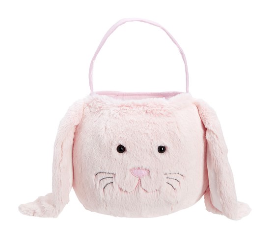 Pink Bunny Puffy Easter Basket | Pottery Barn Kids