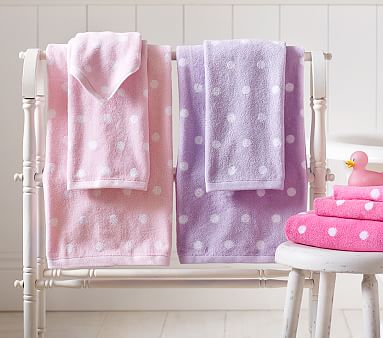 Polka Dot Bath Towel Collection | Pottery Barn Kids