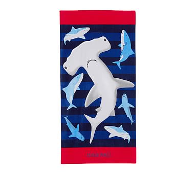 Classic Shark Beach Towel | Pottery Barn Kids