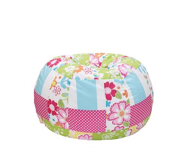 Pink Surf Patch Anywhere Beanbag™ | Pottery Barn Kids