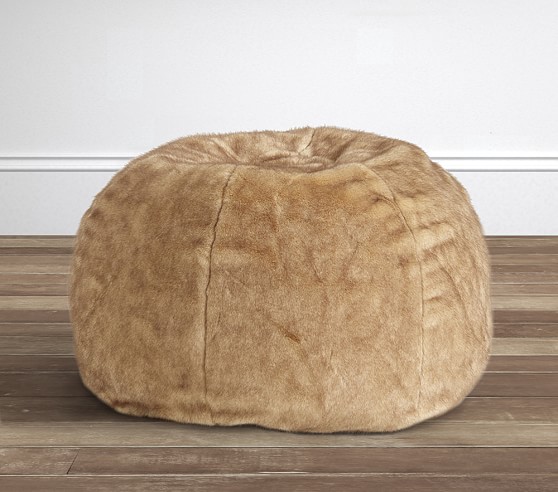 Fox Faux Fur Anywhere Beanbag™ | Pottery Barn Kids