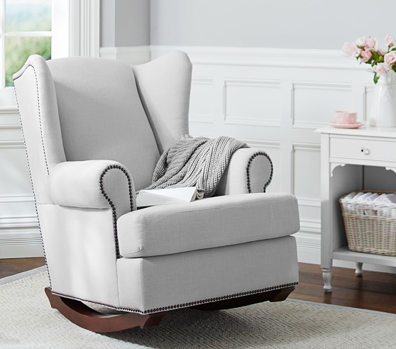 Wingback Nailhead Rocker | Pottery Barn Kids