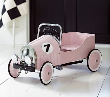 pink vintage pedal car