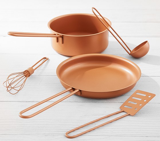 copper pots and pans set