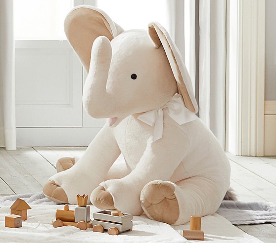 stuffed jumbo elephant