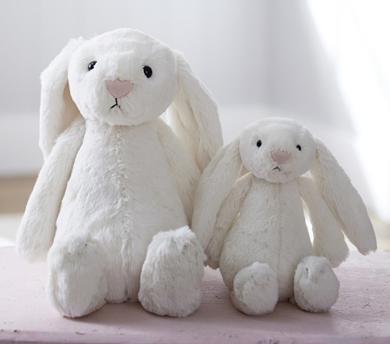 cream rabbit plush