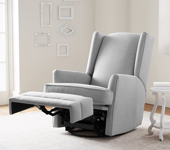 Modern Wingback Swivel Glider & Recliner | Pottery Barn Kids