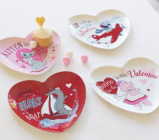 valentines day plates