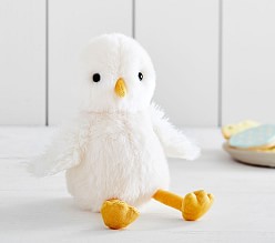 chick stuffed animal with knife