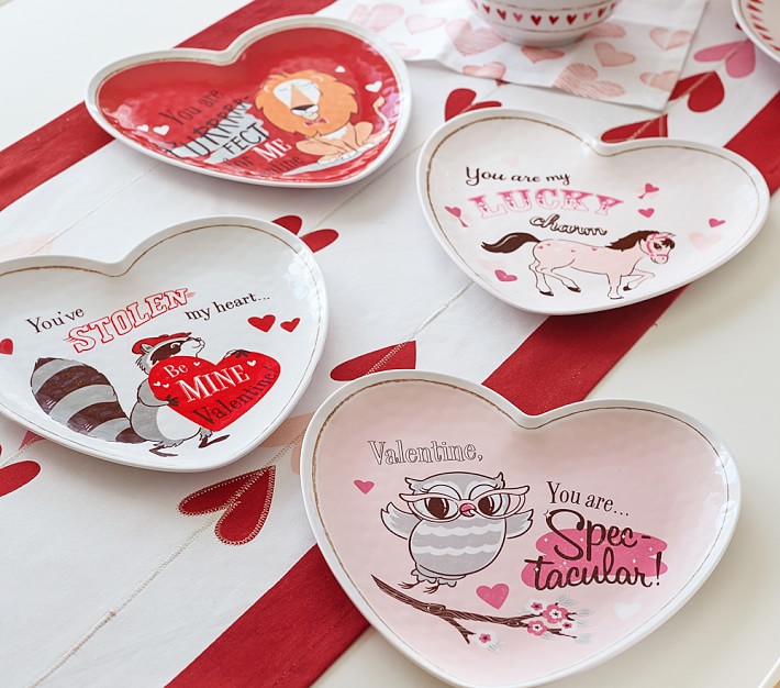 valentines day plates