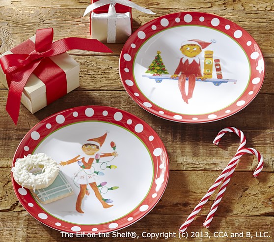 The Elf on the Shelf® Plates | Pottery Barn Kids