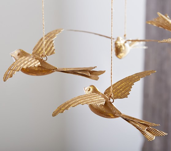 Gold Bird Baby Mobile | Pottery Barn Kids