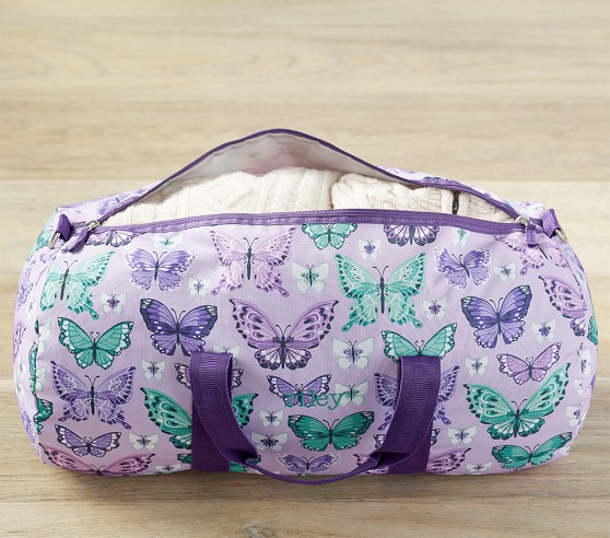 butterfly duffle bag