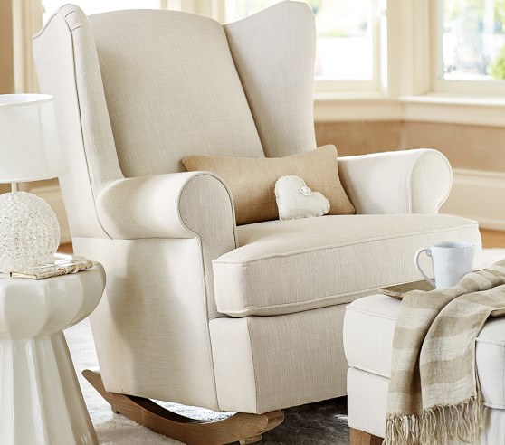 Wingback Convertible Rocking Chair Ottoman Pottery Barn Kids