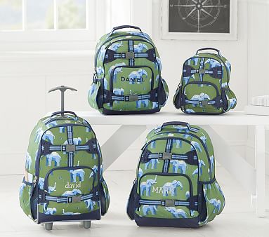 Mackenzie Green Elephant Kids Backpack 