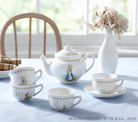 beatrix potter mini tea set