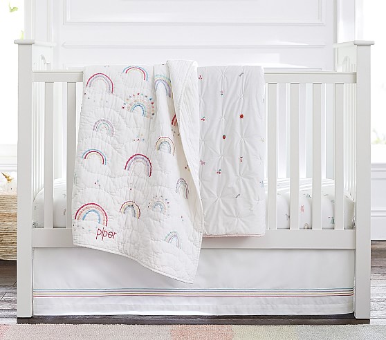 rainbow baby crib set