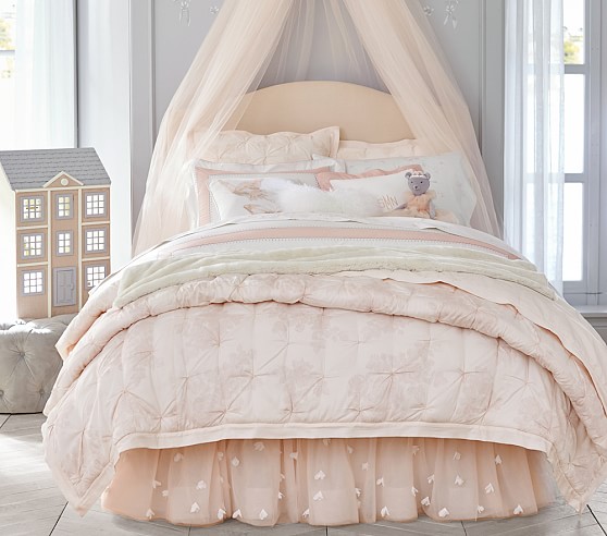 Monique Lhuillier Ethereal Lace Kids Comforter Set Pottery Barn