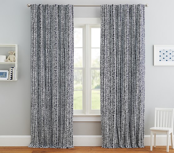 Broken Arrows Printed Blackout Curtain