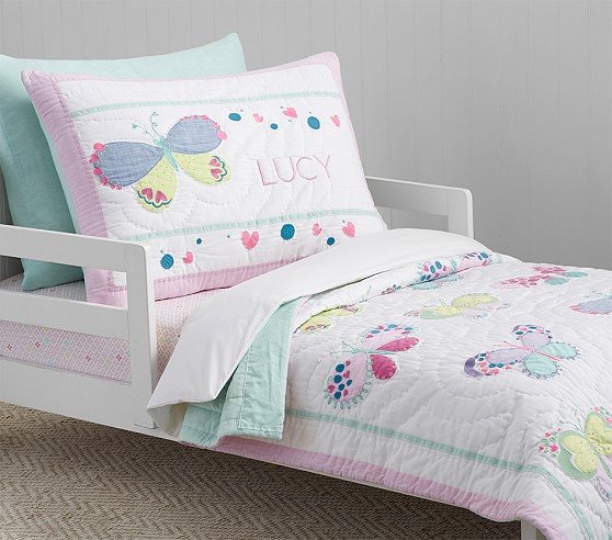 Lucy Butterfly Toddler Comforter Toddler Bedding Pottery Barn Kids