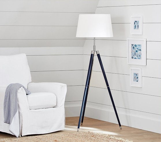 Navy Tripod Kids Floor Lamp Base Pottery Barn Kids