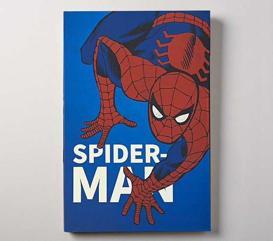 Marvel Spiderman Glow In The Dark Wall Art Kids Wall Art