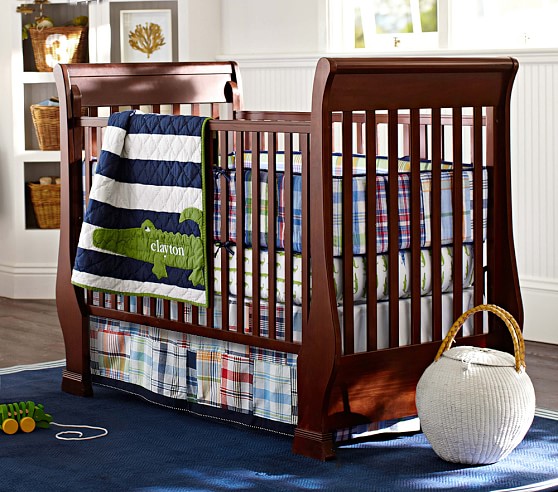 Alligator Madras Crib Bedding Set Pottery Barn Kids