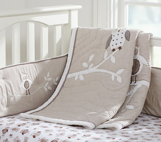 Hadley Owl Baby Bedding Crib Bedding Pottery Barn Kids